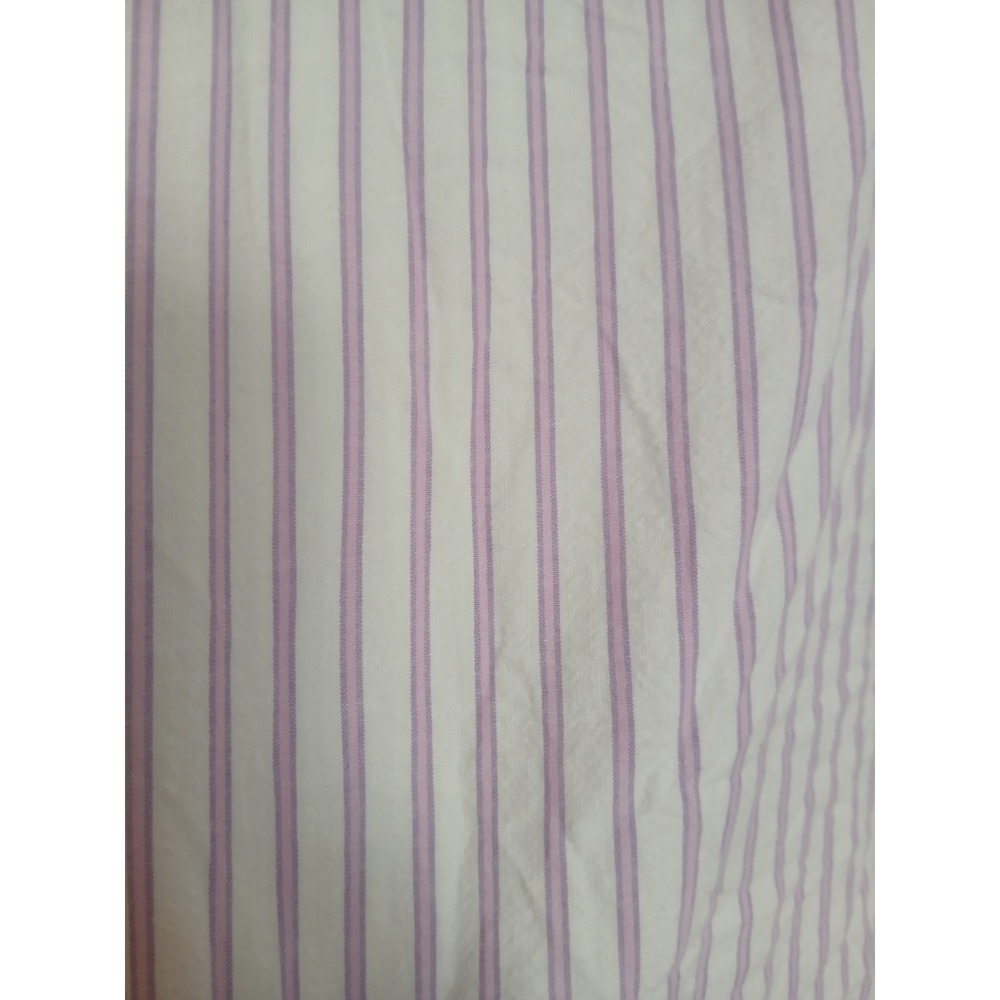 Petite Plume Nightgown Large French Ticking Cotton Sleep Caftan Pockets - Picture 6 of 14